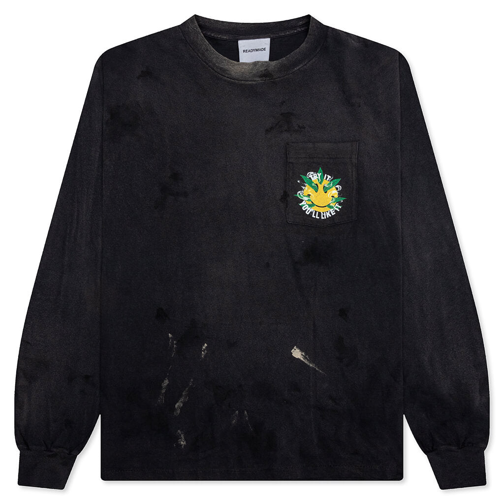 L/S Pocket T-Shirt Snake - Black