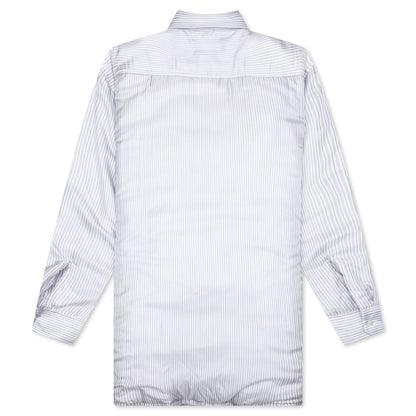 Padded Stripe L/S Shirt - Blue