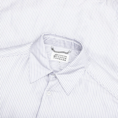 Padded Stripe L/S Shirt - Blue