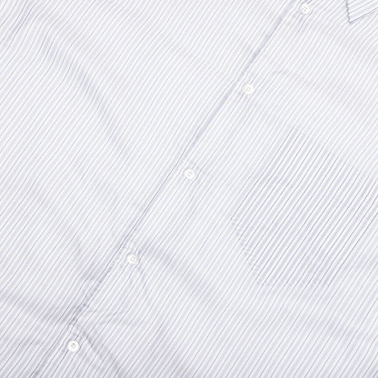 Padded Stripe L/S Shirt - Blue