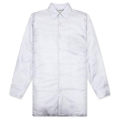 Padded Stripe L/S Shirt - Blue