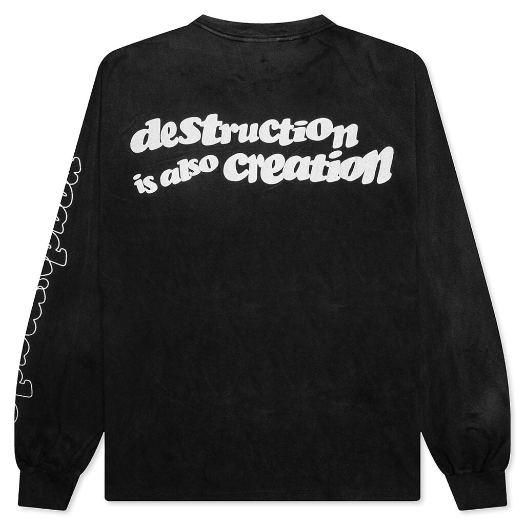 L/S T-Shirt Destruction - Black
