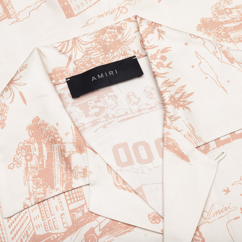 LA Landmark Bowling Shirt - Alabaster