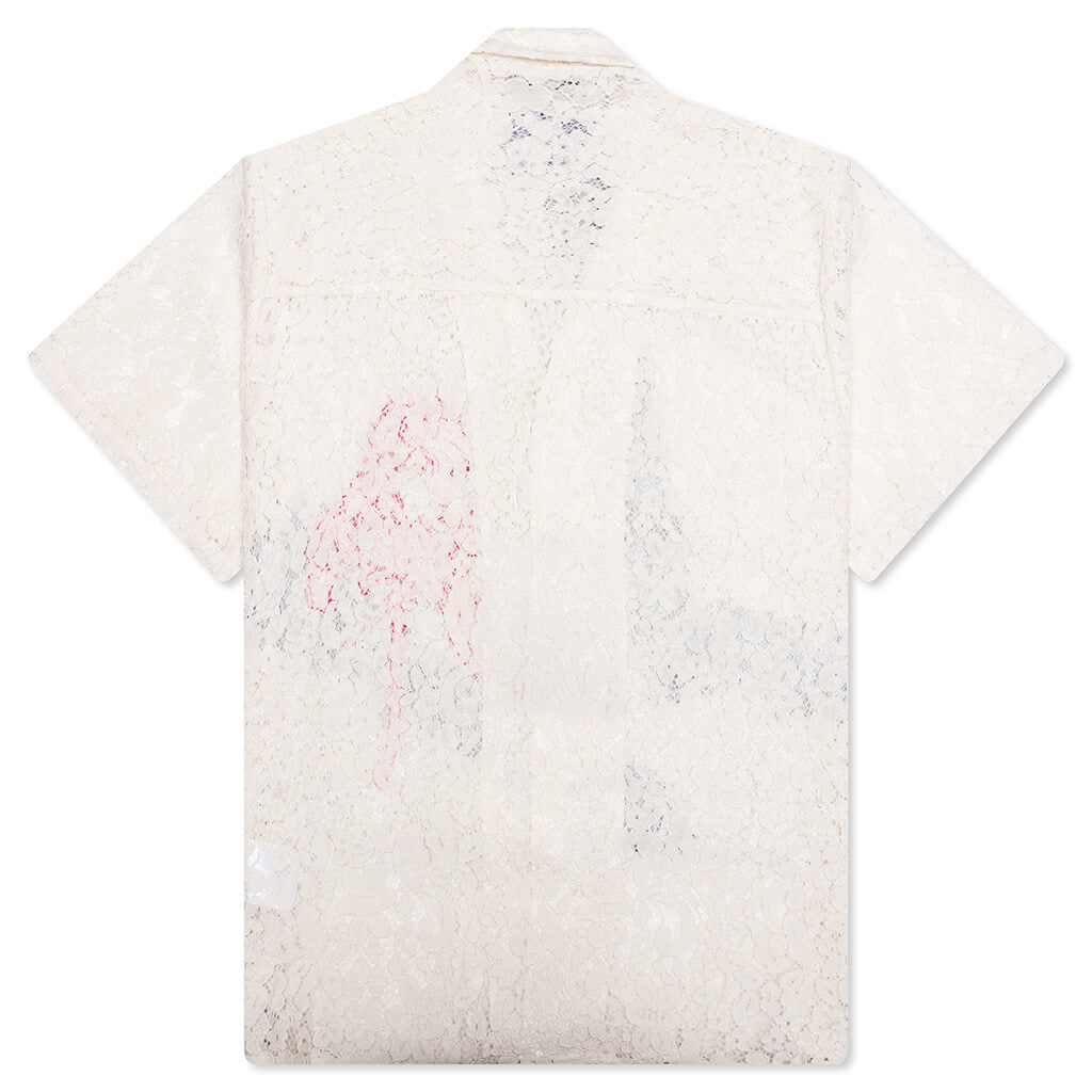 Lace Girl Painting Shirt - Cream