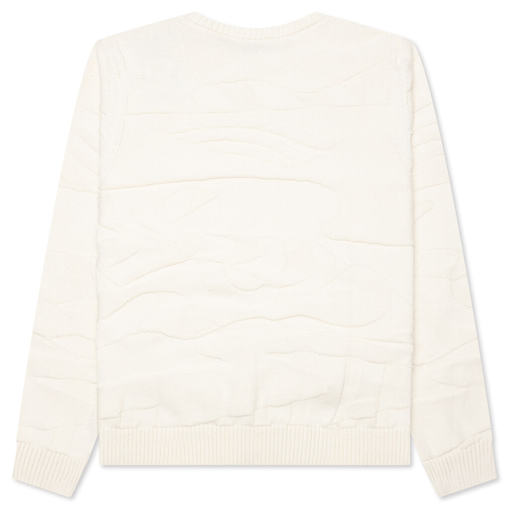 Landscaped Knitted Pullover - Off White