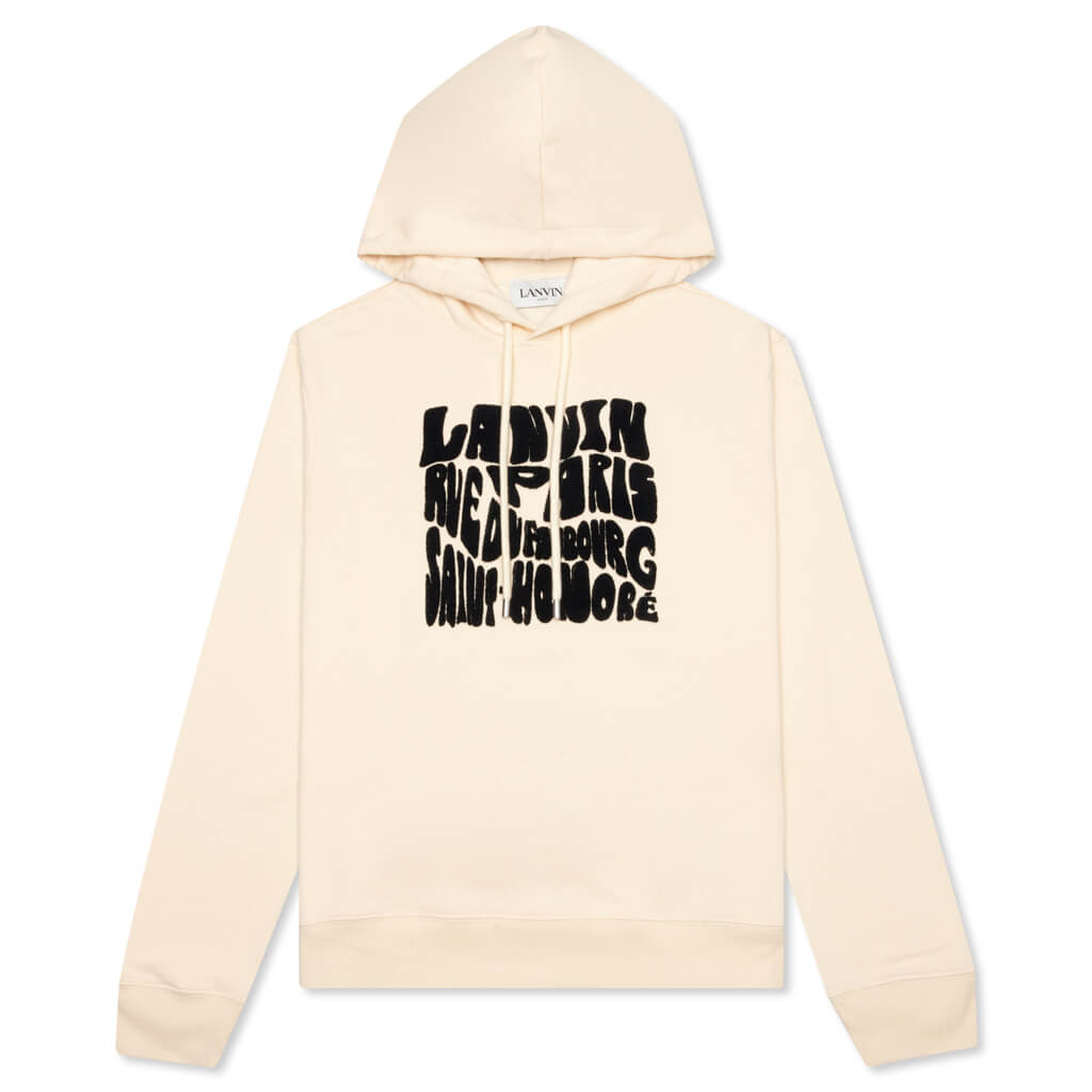 Carpeted Hoodie - Ecru