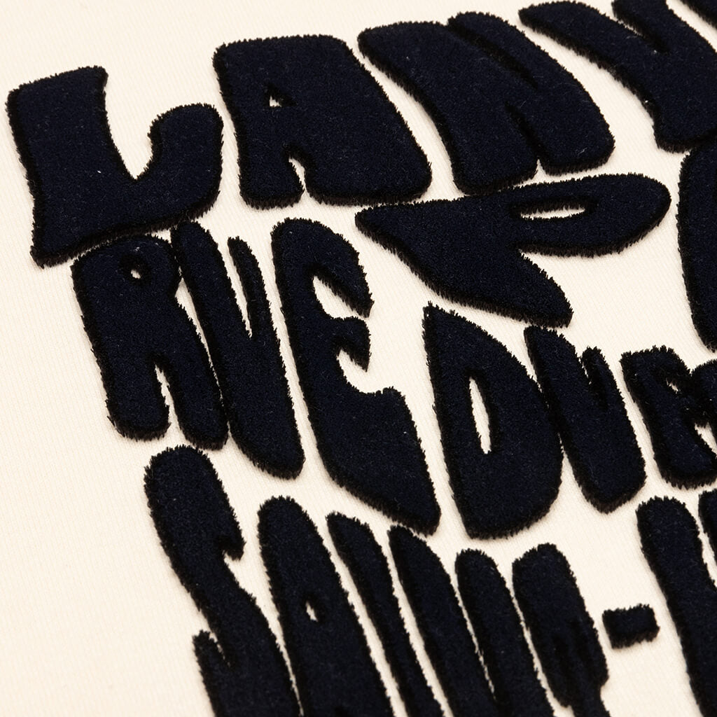 Carpeted Hoodie - Ecru