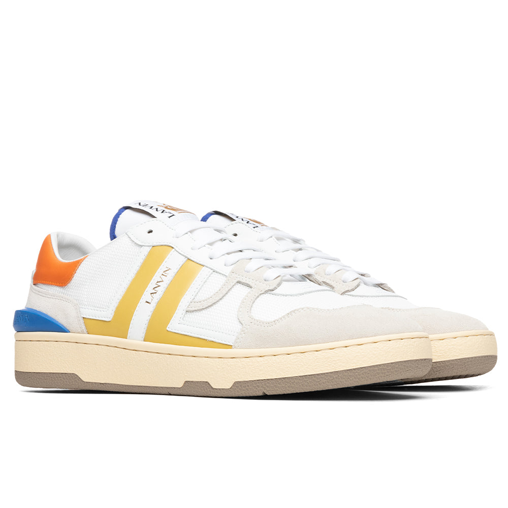 Clay Low Top Sneakers - White/Yellow