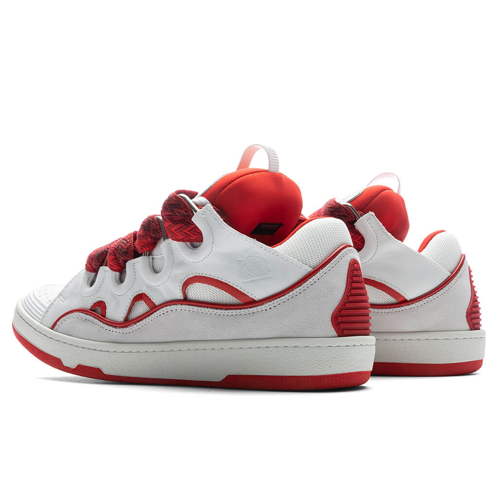 Curb Sneakers - White/Red