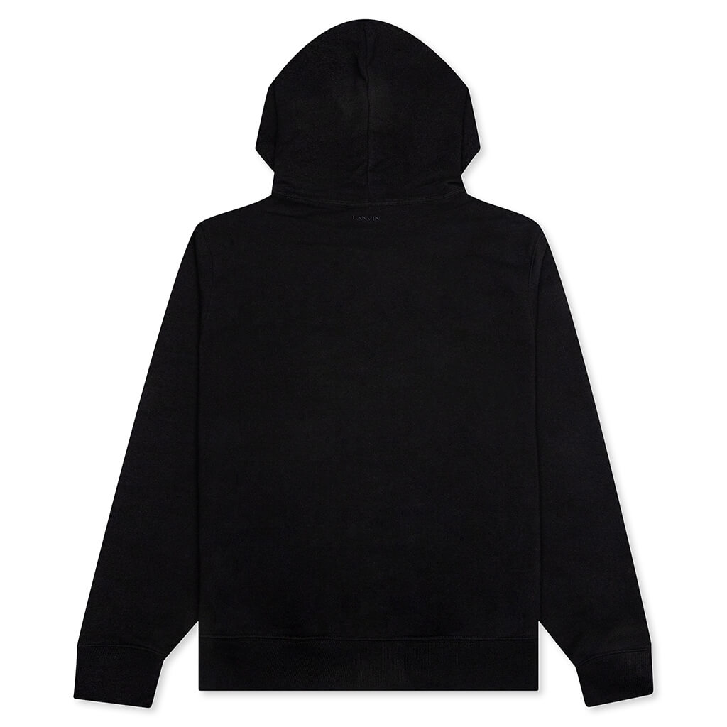 Embroidered Hoodie - Black