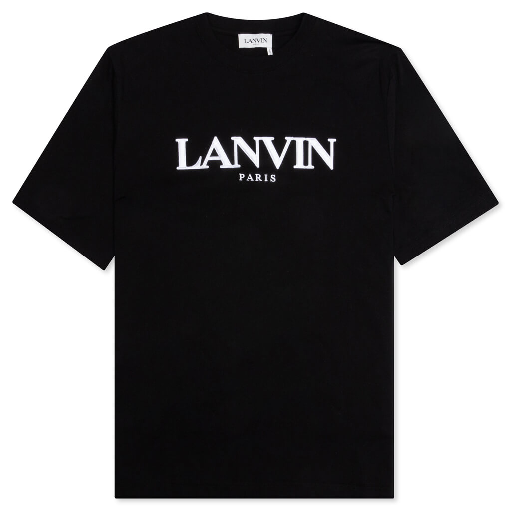 Embroidered Regular T-Shirt - Black