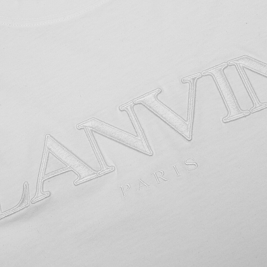 Embroidered T-Shirt - Optic White