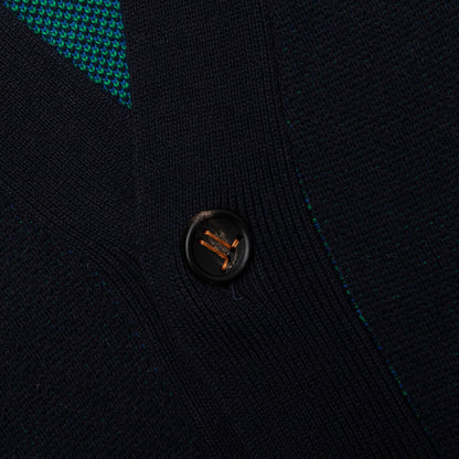 Jacquard Cardigan - Midnight Blue