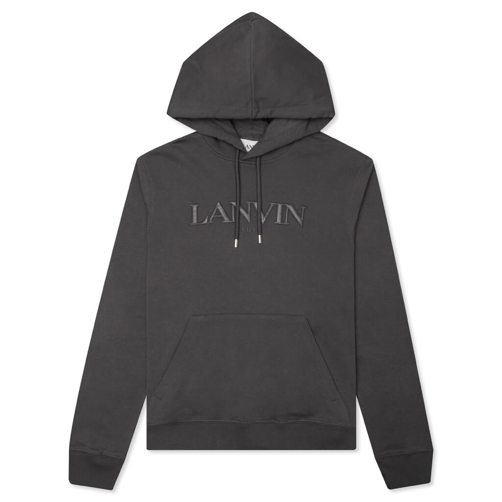 Paris Embroidered Hoodie - Elephant Grey