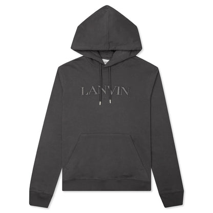Paris Embroidered Hoodie - Elephant Grey