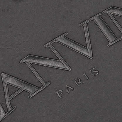 Paris Embroidered Hoodie - Elephant Grey