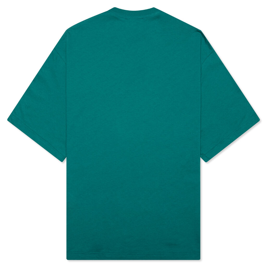 Paris Embroidered Oversize T-Shirt - Teal Blue