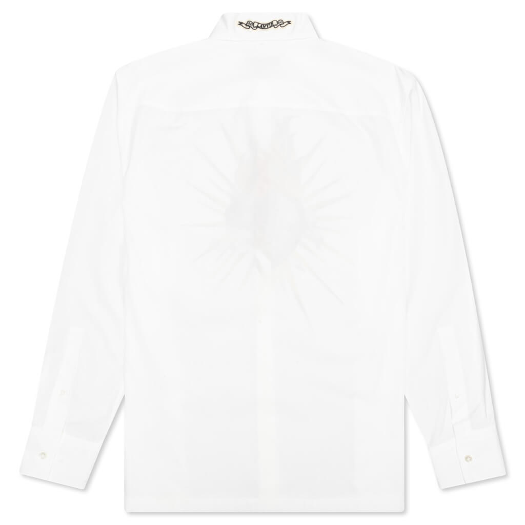 Printed Relaxed Shirt - White