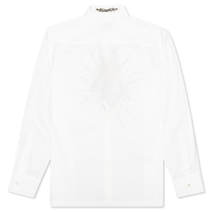 Printed Relaxed Shirt - White
