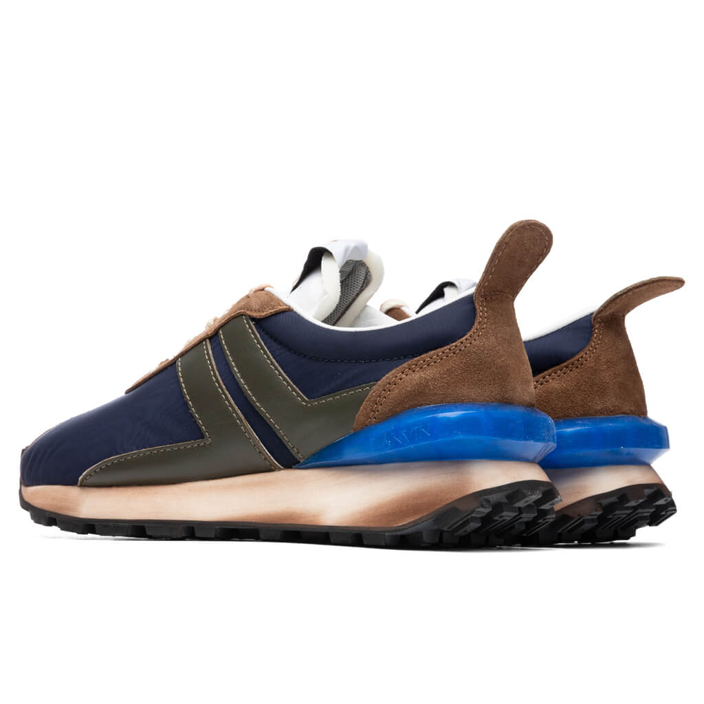 Running Sneakers - Navy Blue/Green