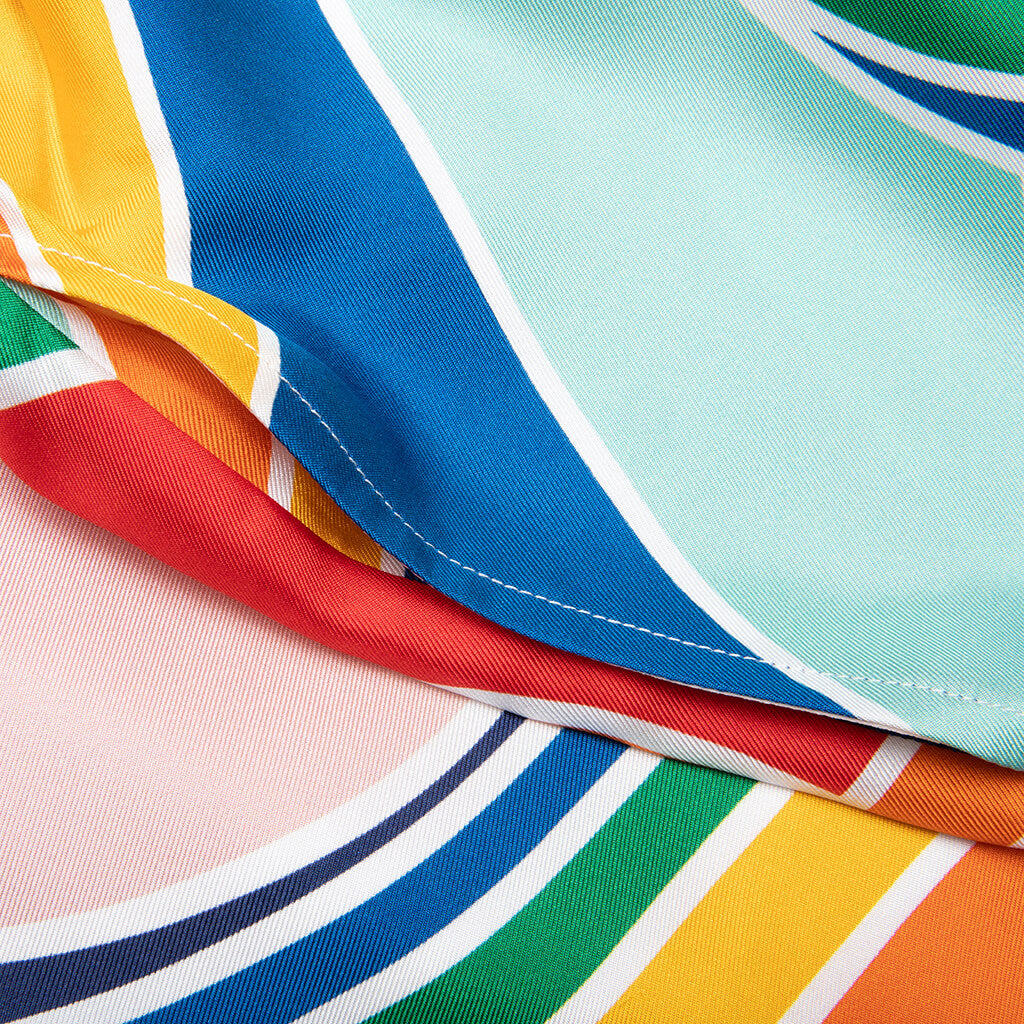 Le Pouvoir Des Fleuries Silk Twill Shorts - Multi