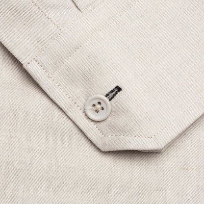 Cotton-Linen Cargo Shirt - Twill/Natural