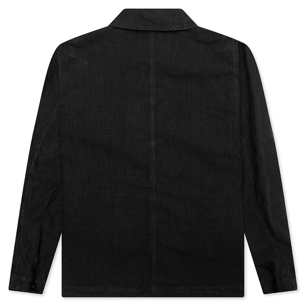 Lino Nylon Tela Field Jacket - Black