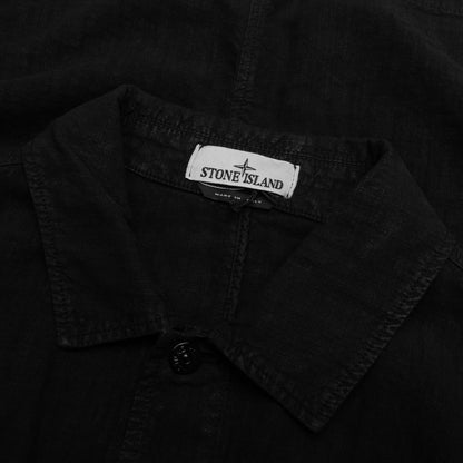 Lino Nylon Tela Field Jacket - Black