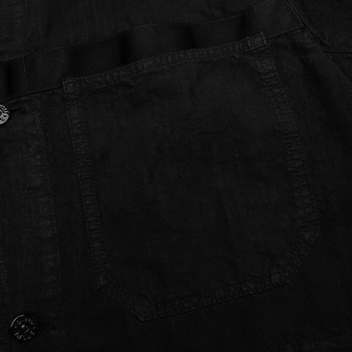 Lino Nylon Tela Field Jacket - Black