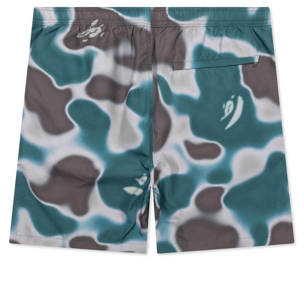 Liquid Camo One Point Beach Shorts - Olive Drab