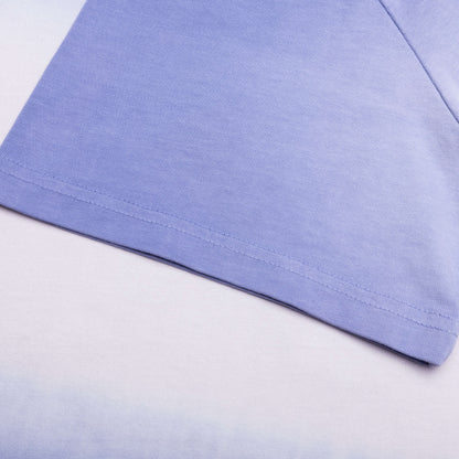 Logo Embroidery Gradient T-Shirt - Lavender