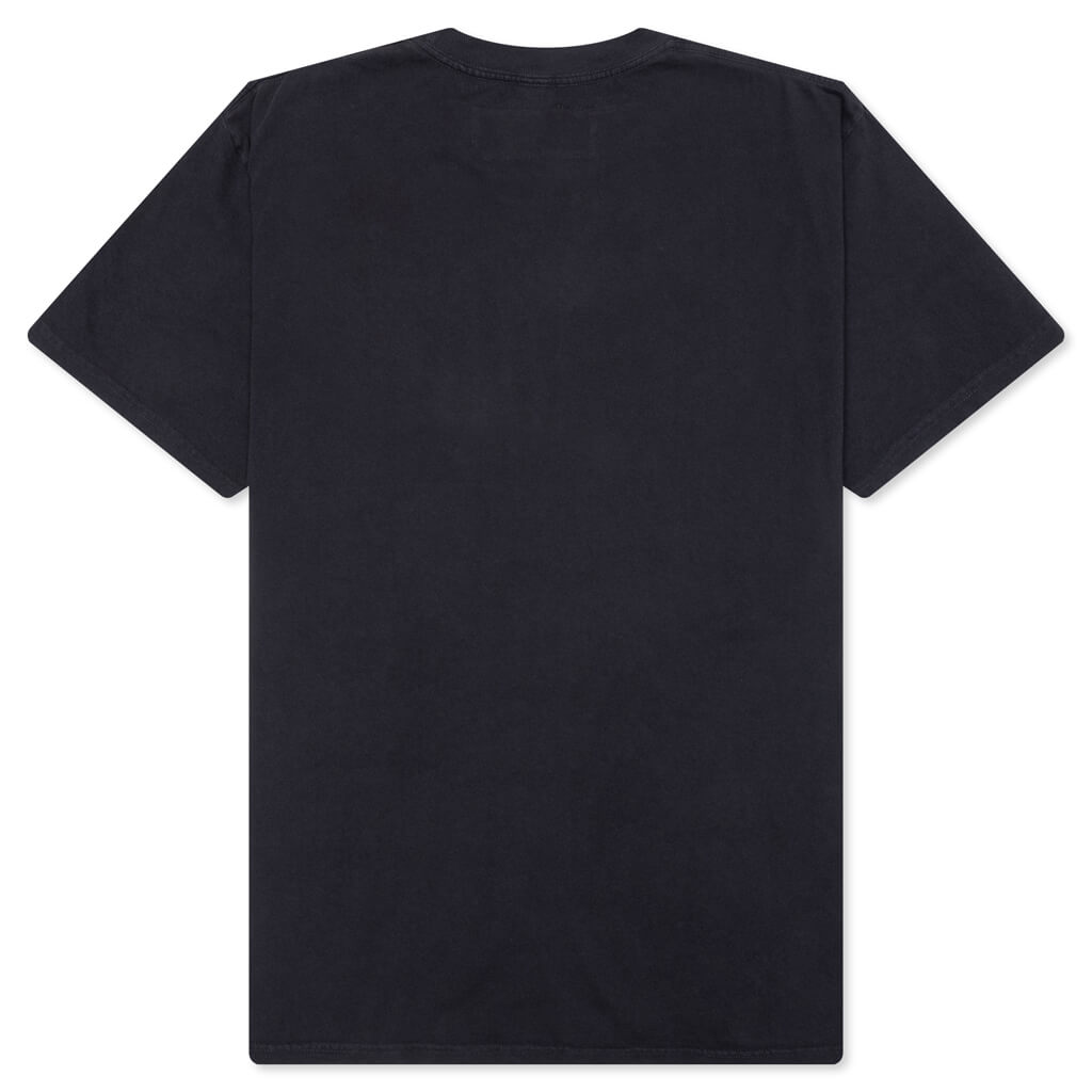 Long Horn Short Sleeve T-Shirt - Washed Black