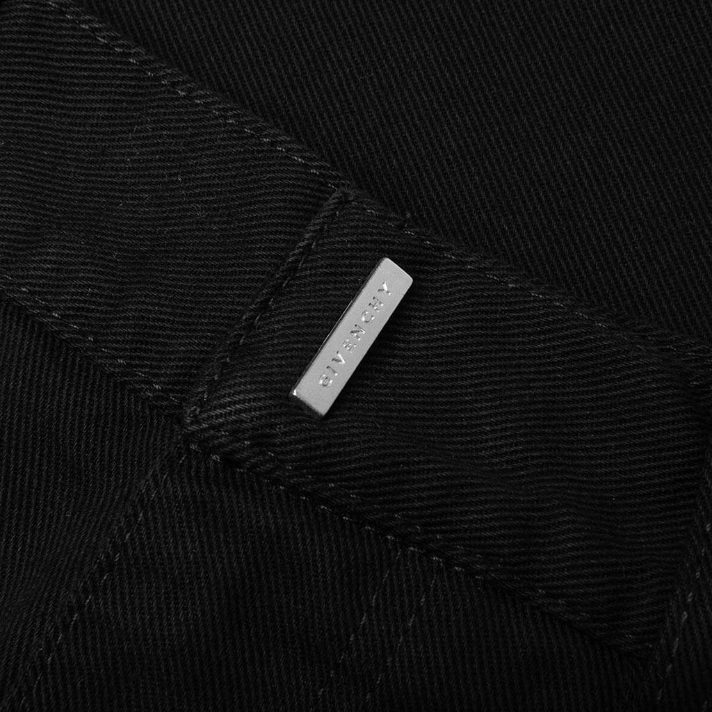 Loose Fit Pant w/ Cargo Pocket and Zip - Black
