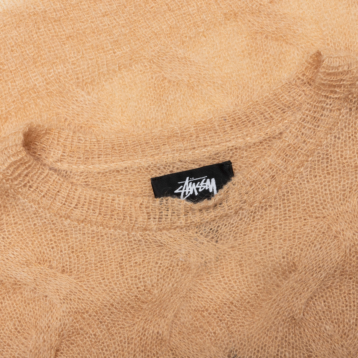 Loose Knit Cross Cable - Sand