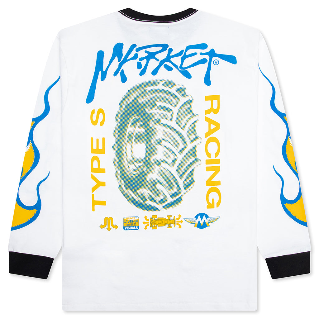 Loud Pipes L/S T-Shirt - White