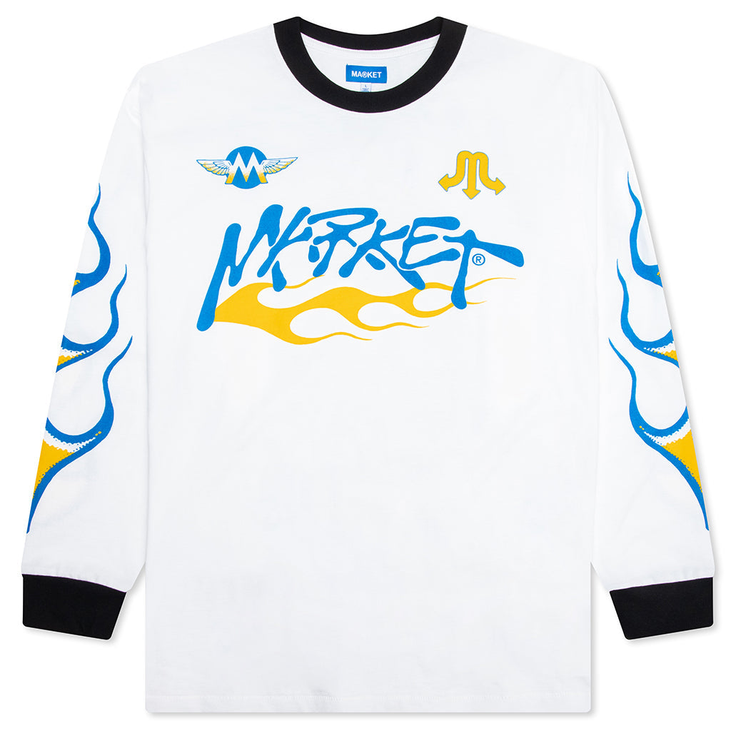 Loud Pipes L/S T-Shirt - White