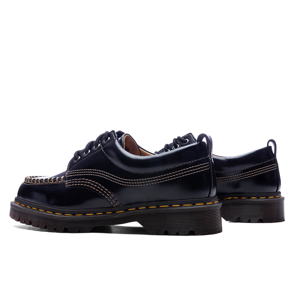 Lowell Leather Moc Toe - Black
