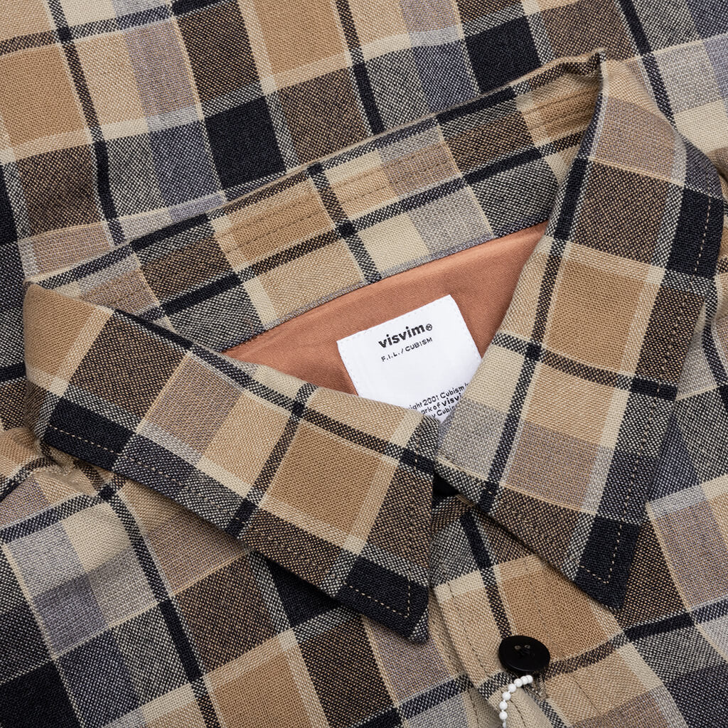 Lumber Check L/S - Beige