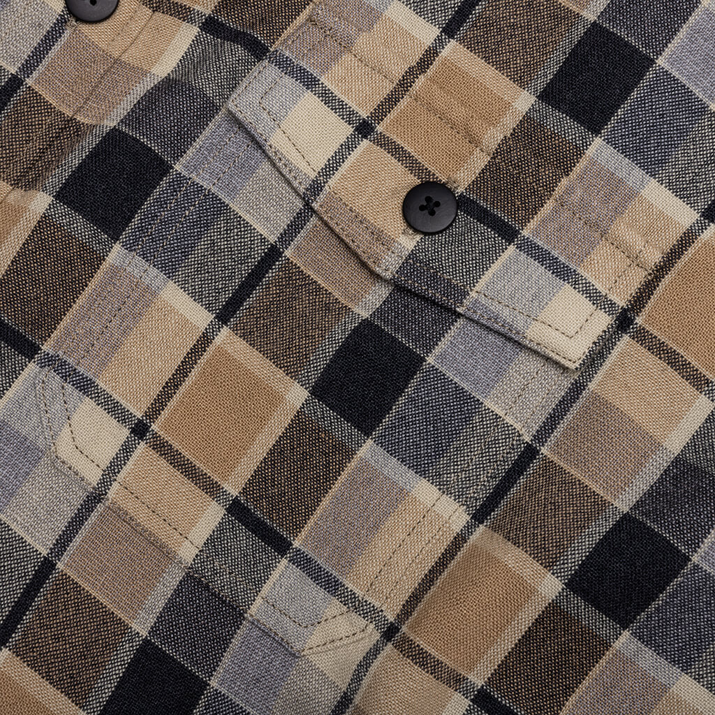 Lumber Check L/S - Beige