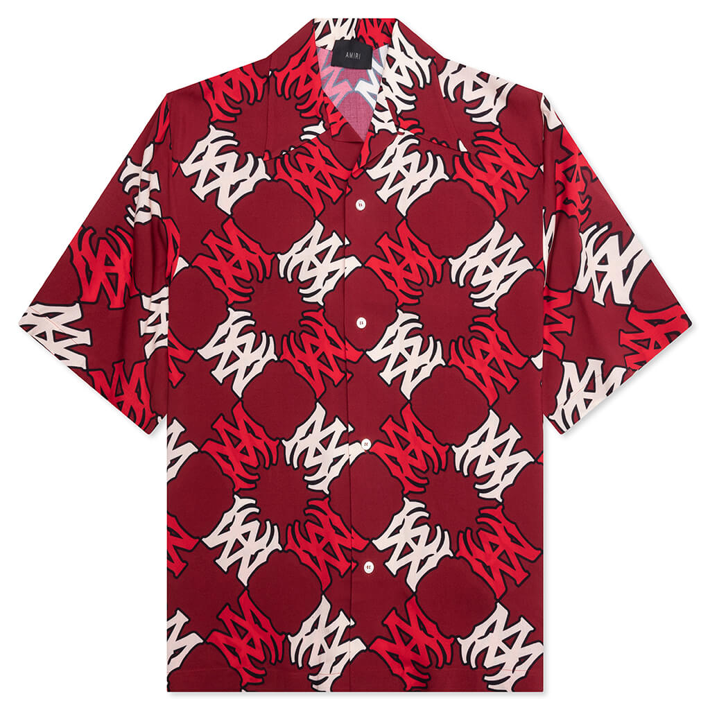 MA Quad Bowling Shirt - Deep Red