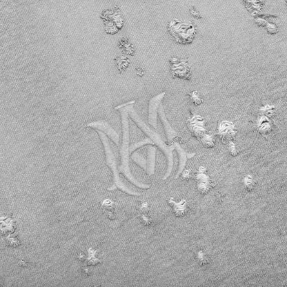 Ma Shotgun Embroidered Crew - Grey