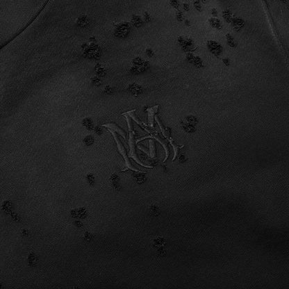 Ma Shotgun Embroidered Hoodie - Black