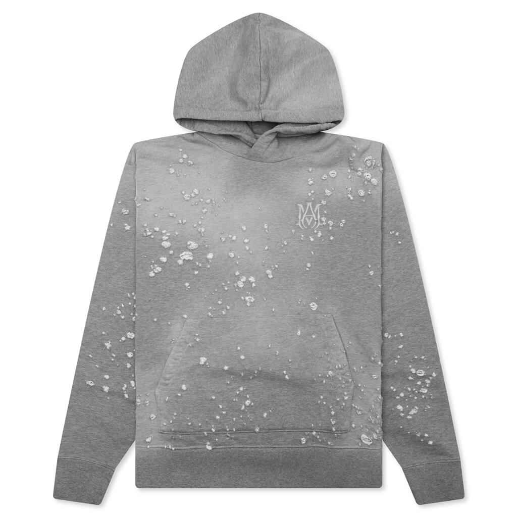 Ma Shotgun Embroidered Hoodie - Grey