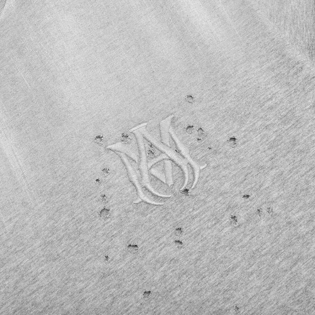 Ma Shotgun Embroidered Tee - Grey