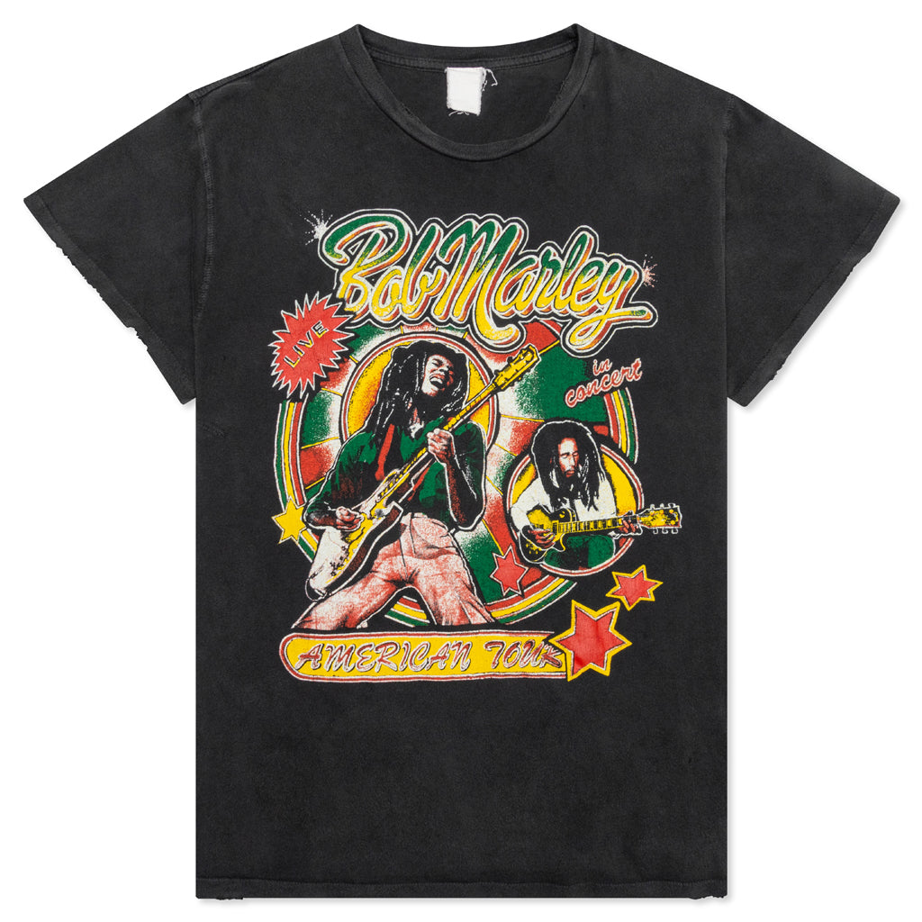 Bob Marley Crew Tee - Coal Pigment