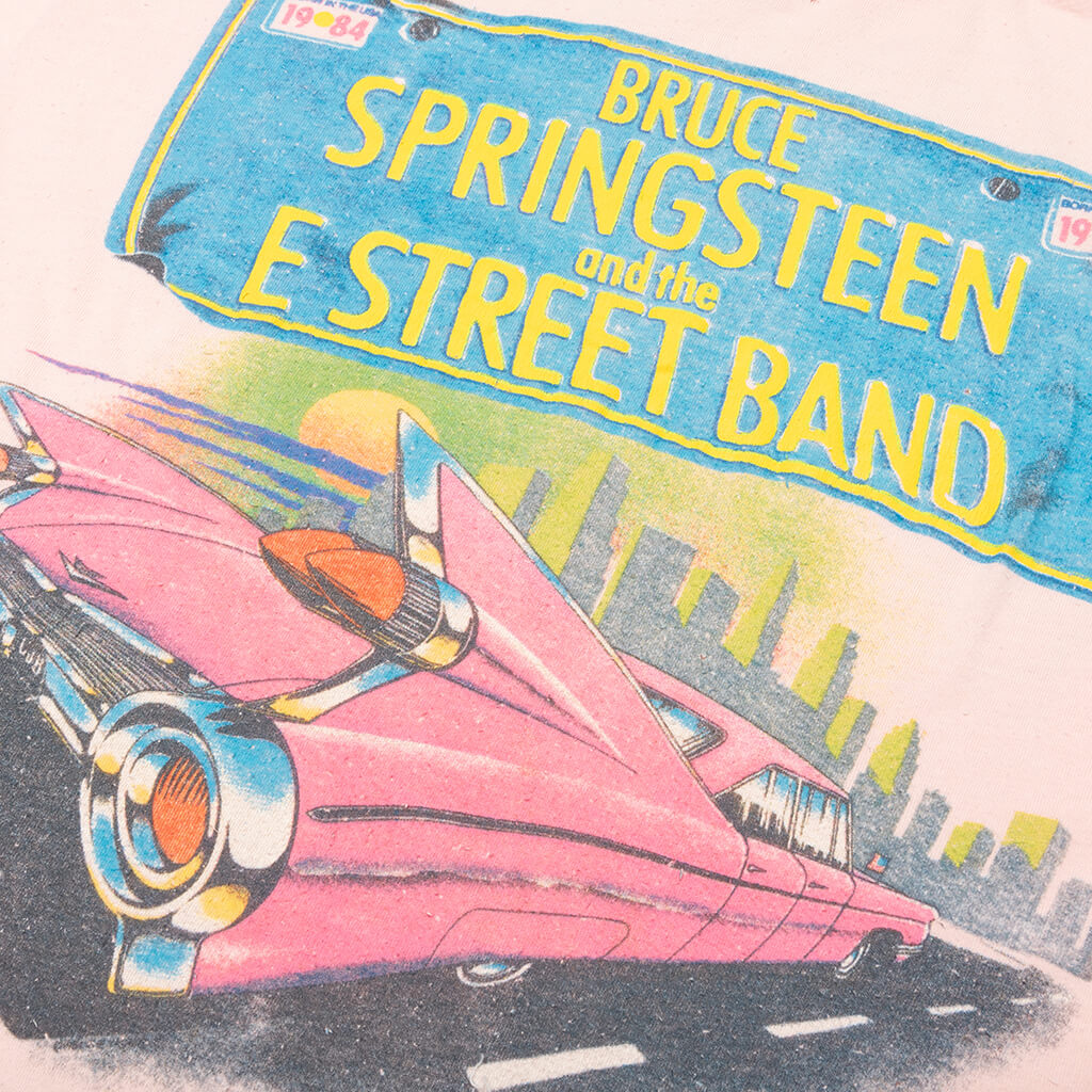 Bruce Springsteen Crew Tee - Pink Pigment