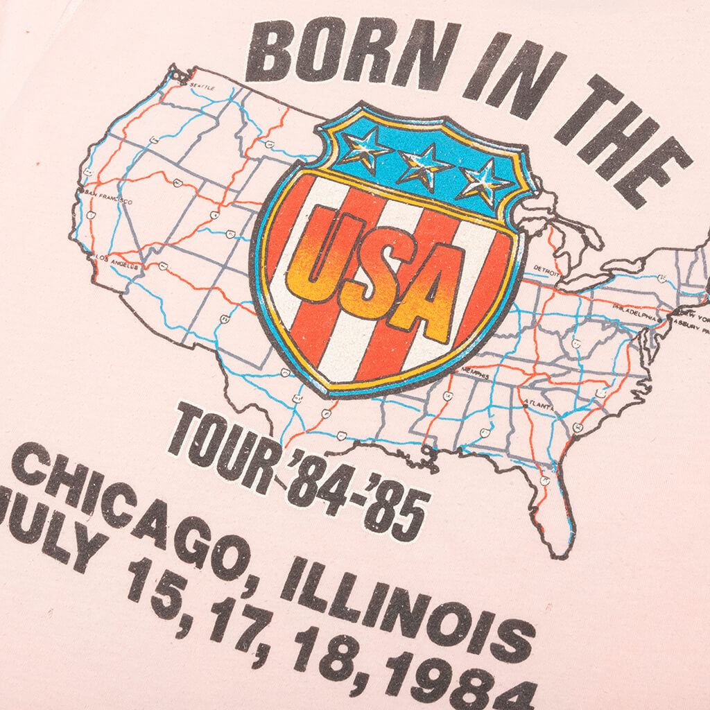 Bruce Springsteen Crew Tee - Pink Pigment