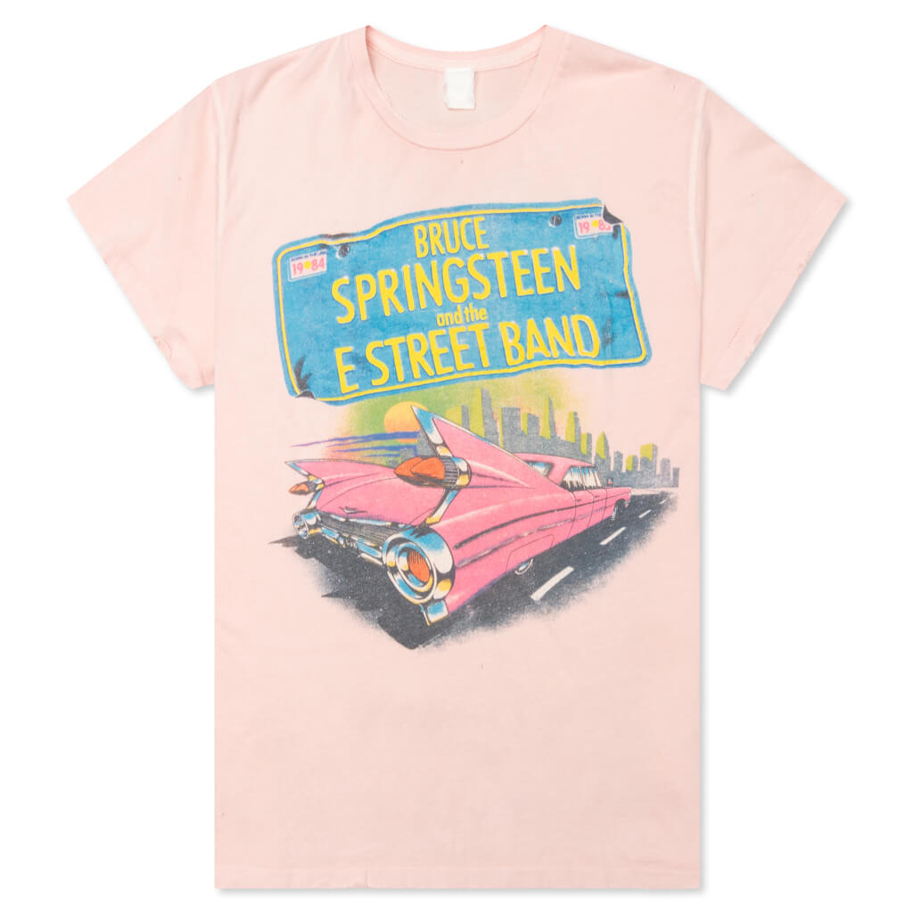Bruce Springsteen Crew Tee - Pink Pigment