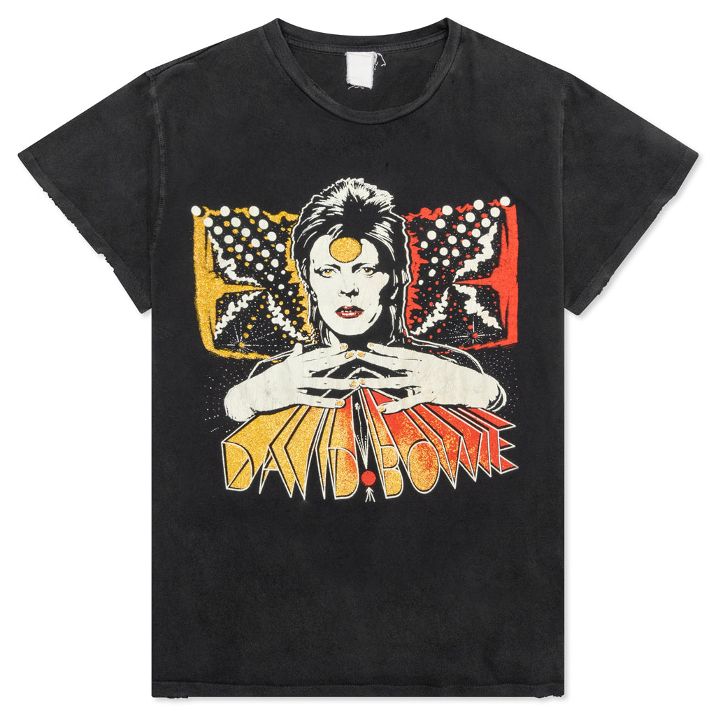 David Bowie Crew Tee - Coal Pigment