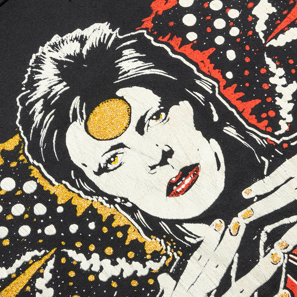 David Bowie Crew Tee - Coal Pigment